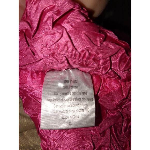 XL Pleats Collection by Pings Imports crinkle vintage women's blouse #11 - Picture 5 of 5